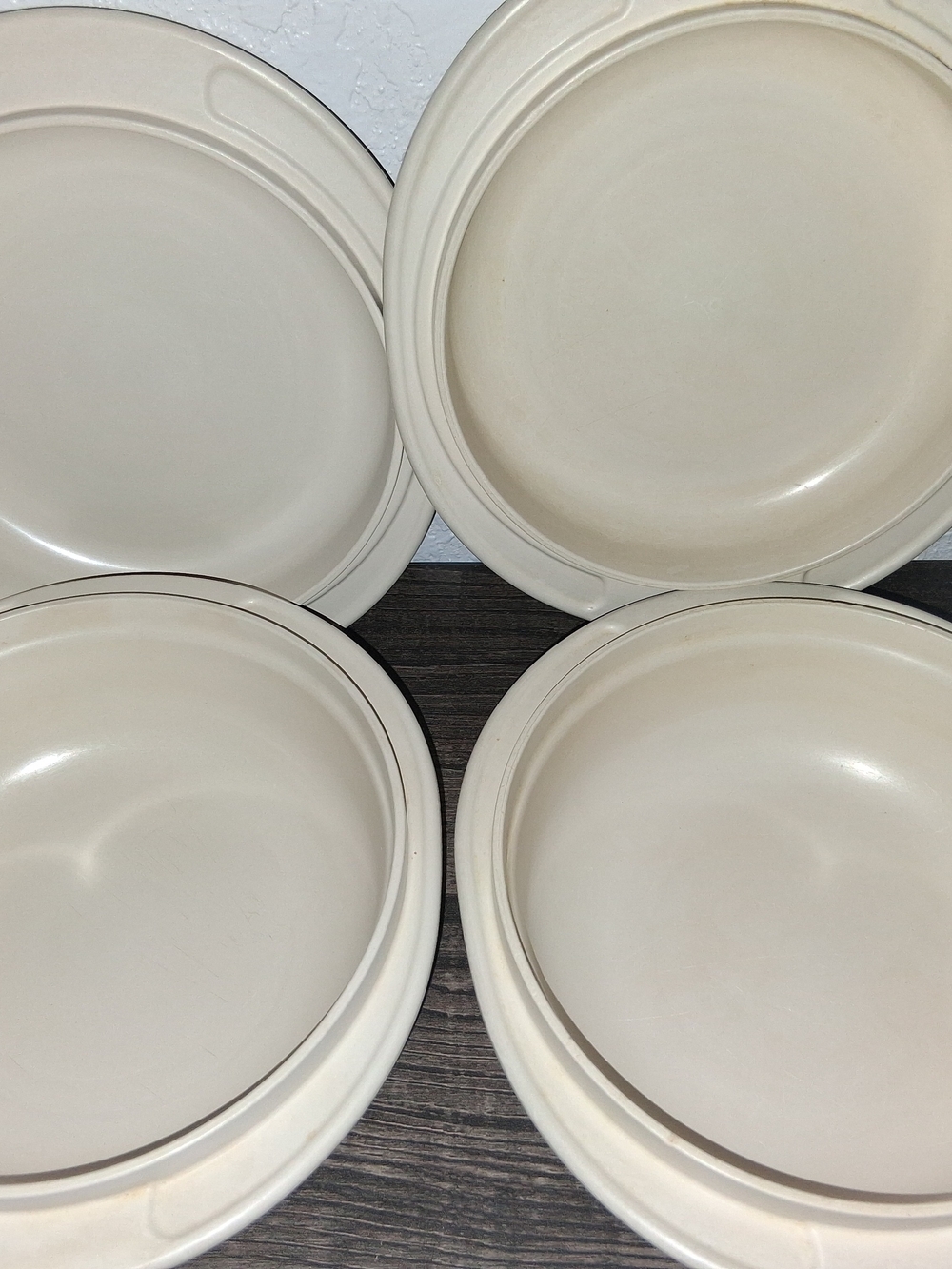 Vintage Tupperware 2 Piece Set 500ml 2 Cup Oven Microwave Safe Covered Bowls